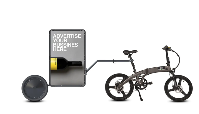 Bike advertising trailer hotsell