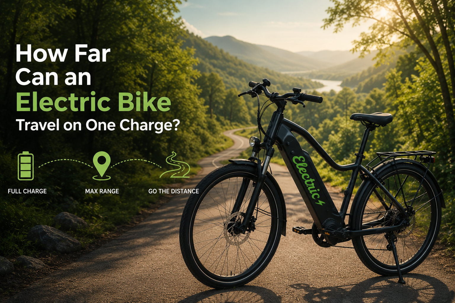 distance cover by ebike in 1 charge