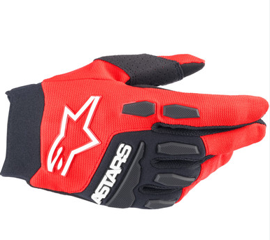 ALPINE FREERIDE GLOVES - BRIGHT RED, WHITE