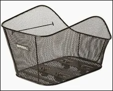 Basil Icon Large Rear basket Black WSL