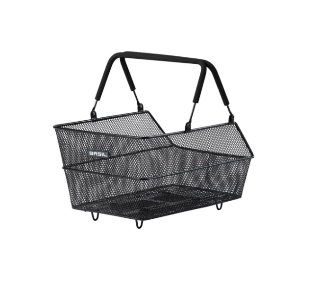 Basil Cento Rear Basket MIK 2.0 Black