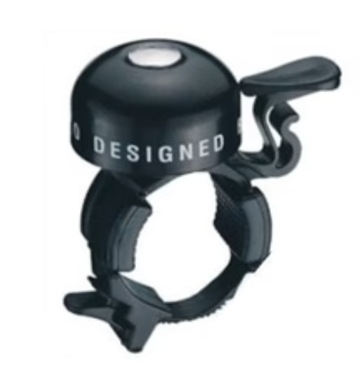 Bike Lane Alloy Flick Bell, Small Black, Fits 22.2mm Bar Size