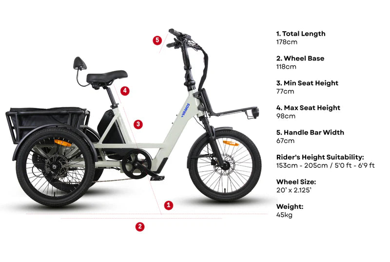 Vamos Trio 3 Wheel Electric Trike