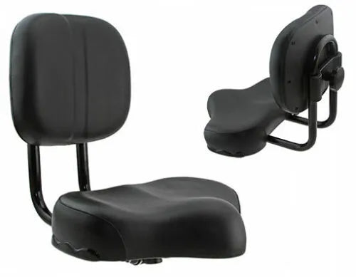 Saddle with Back Rest Adjustable Standard Knuckle 290mm W x 240mm L