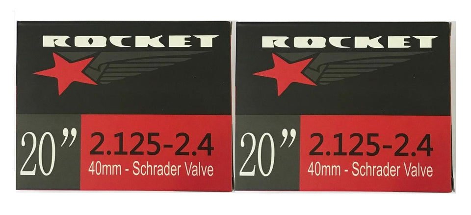Rocket Bicycle Inner Tube Thorn Resistant 24 x 1.75/2.125 Schrader Valve