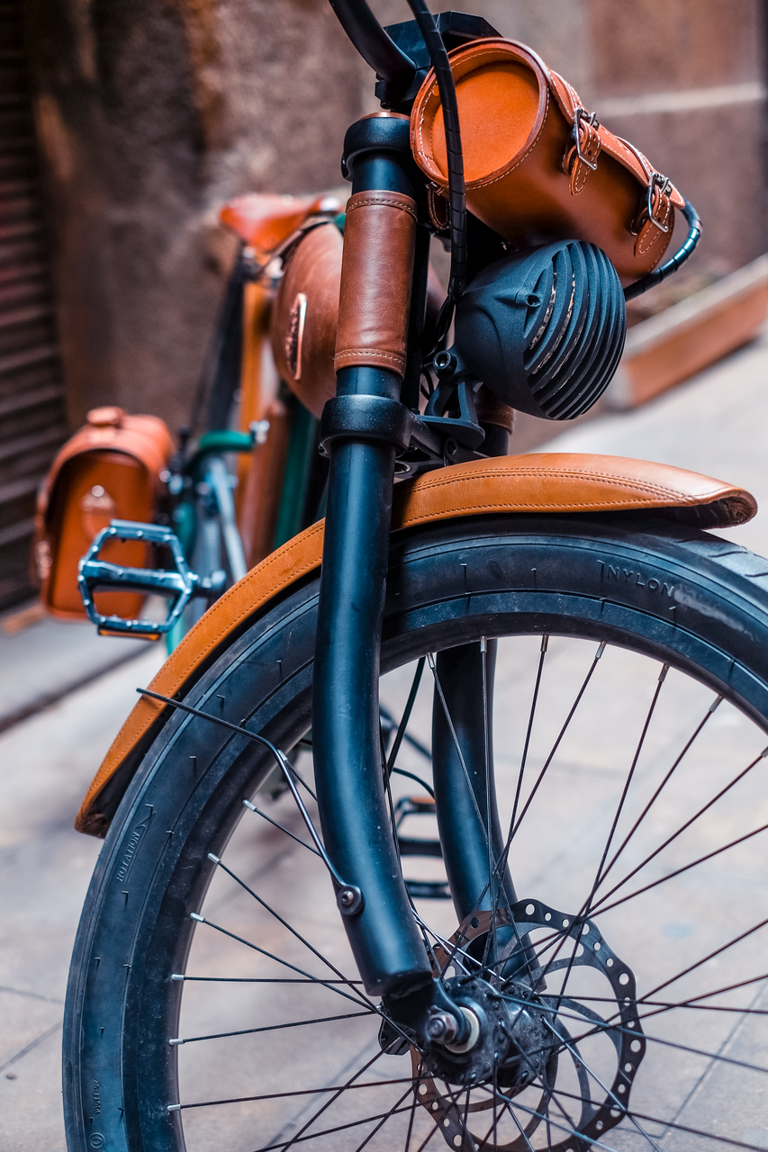 Rayvolt  Cruzer Front and Rear Leather Mudguards