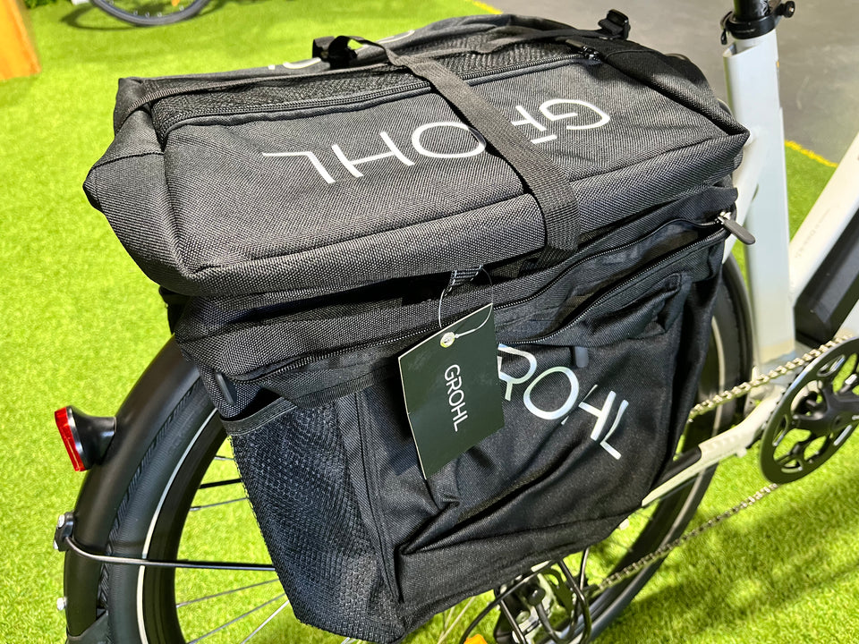 Grohl 3 in 1 Pannier Bag With Backpack The Electric Bike Company