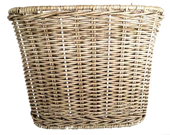 Front Basket Wicker Grey