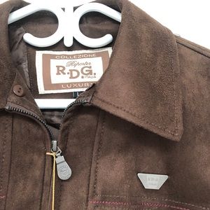 R.D.G. Italia - Brown Suede Winter Coat XXL